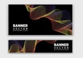 Business horizontal banner template design. Modern banner design. Royalty Free Stock Photo