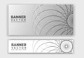 Business horizontal banner template design. Modern banner design. Royalty Free Stock Photo