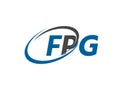 FPG letter creative modern elegant logo design Royalty Free Stock Photo