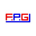 FPG letter logo creative design with vector graphic, FPG Royalty Free Stock Photo