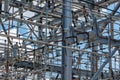 FPL electric substation closeup, power station, electrical equipment - Pembroke Pines, Florida, USA