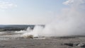 180fps slow motion zoom in shot of clepsydra geyser in yellowstone national park