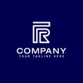 FR Letter Logo Modern Business Vector Template Initial FR Logo Design Royalty Free Stock Photo