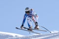 FRA: Alpine skiing Val D'Isere downhill Royalty Free Stock Photo