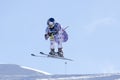 FRA: Alpine skiing Val D'Isere downhill Royalty Free Stock Photo