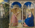 Fra Angelico, The Annunciation, 1432, Prado Museum Royalty Free Stock Photo