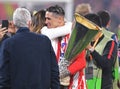 Fernando Torres with UEFA Europa League Trophy