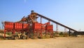 Frac sand Industrial Facility Royalty Free Stock Photo