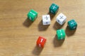 Fracetion dices Royalty Free Stock Photo