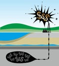 Fracking Royalty Free Stock Photo