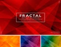 Modern Fractal Abstract Background. Low Poly And Fractal Vector Background Series