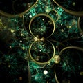 Fractal Abstract Bubble Background - Fractal Art Royalty Free Stock Photo