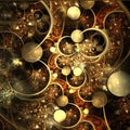 Fractal Abstract Bubble Background - Fractal Art Royalty Free Stock Photo