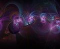 Fractal abstract color fantastic background mysterious purple Royalty Free Stock Photo