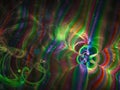 Fractal abstract, ornament motion style swirl shine disco modern , texture bright pattern design magic fantasy