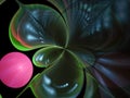 Fractal abstract fractal abstract flower digital composition, mysterious