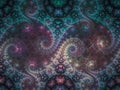 Fractal abstract unique colorful pattern digital dream modern creative background idea decoration magic