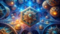 Fractal Abstractions: A Journey Through Infinite Geometric Recursion AI Generated