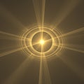 Gilded Eye of Ra | Fractal Art Background Wallpaper Royalty Free Stock Photo