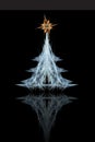 Fractal Christmas tree Royalty Free Stock Photo