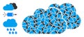 Fractal Clouds Icon Self Mosaic