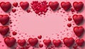 fractal colorful abstract valentine background Royalty Free Stock Photo