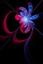 Fractal computer generated flower