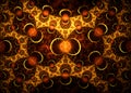 Fractal Elegant Annular Ornament Background