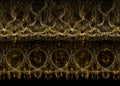 Fractal Elegant Lacy Ornament Background