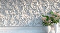 fractal engravings adorning a surface, capturing the intricate fine ornaments and ornate geometric patterns that create
