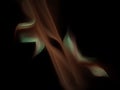 Fractal flame on a black background