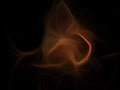 Fractal flame on a black background