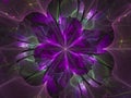 Fractal flower beautiful transparent graphic magic fantastic background shining