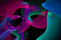 Fractal futuristic blur wave composition spark wallpaper dynamic dark decoration future background style bright