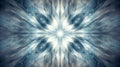 Fractal glassmorphism Kaleidoscopic abstract design with a split tone colored background. Generative AI