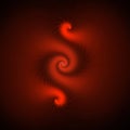 Fractal illustration of a red spiral Royalty Free Stock Photo