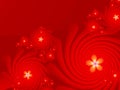 Fractal image, beautiful template for inserting text in bright red color.
