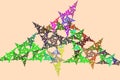 Fractal image: geometric pattern with triangles.
