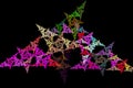Fractal image: geometric pattern with triangles.