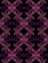 Fractal-inspired background, fractal type Pythagoras tree, shrinking squares connected by their corners, purple patterns