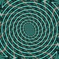 Fractal magnetic field lines teal neon color, Abstract Scientific pattern effect DNA Royalty Free Stock Photo