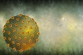 Fractal model of the pandemic. Infected planet, the spread of the coronavirus Coving-19 Royalty Free Stock Photo