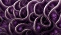 Fractal ornament fantasy background purple curves AI generated Royalty Free Stock Photo