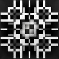 Creating Alternating Black And White Squares In A 4x4 Grid Fractal