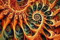 fractal patterns complex self similar patterns suggesting infini Royalty Free Stock Photo