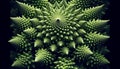 Fractal patterns in nature, Ai generated image Royalty Free Stock Photo