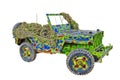 Fractal picture of army jeep