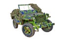 Fractal picture of army jeep