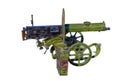 Fractal picture of Old Machine Gun Maxim`s system on white