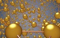 Fractal Rendering Molecular Atomic Crystal Ctructure Royalty Free Stock Photo